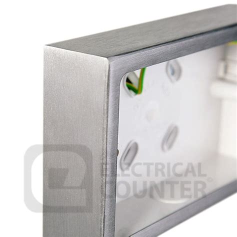 surface mounted back box brushed steel|surface mattress back box screwfix.